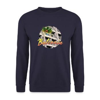 BALCONIA - Unisex Sweatshirt - navy - Front - Alina (178cm) & Michal (187cm)