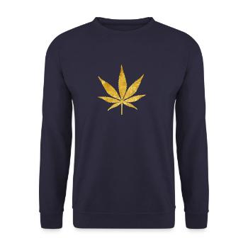 Hemp by Midas - Unisex Sweatshirt - navy - Front - Alina (178cm) & Michal (187cm)