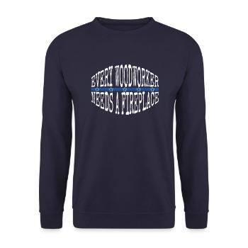 proud carpenter skull tshirts americas - Unisex Sweatshirt - navy - Front - Alina (178cm) & Michal (187cm)