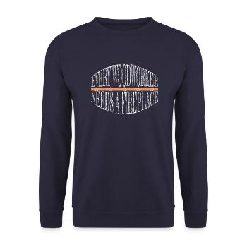 verset biblique cadeau activisme idée - Sweat-shirt Unisexe - marine - Devant - Alina (178cm) & Michal (187cm)