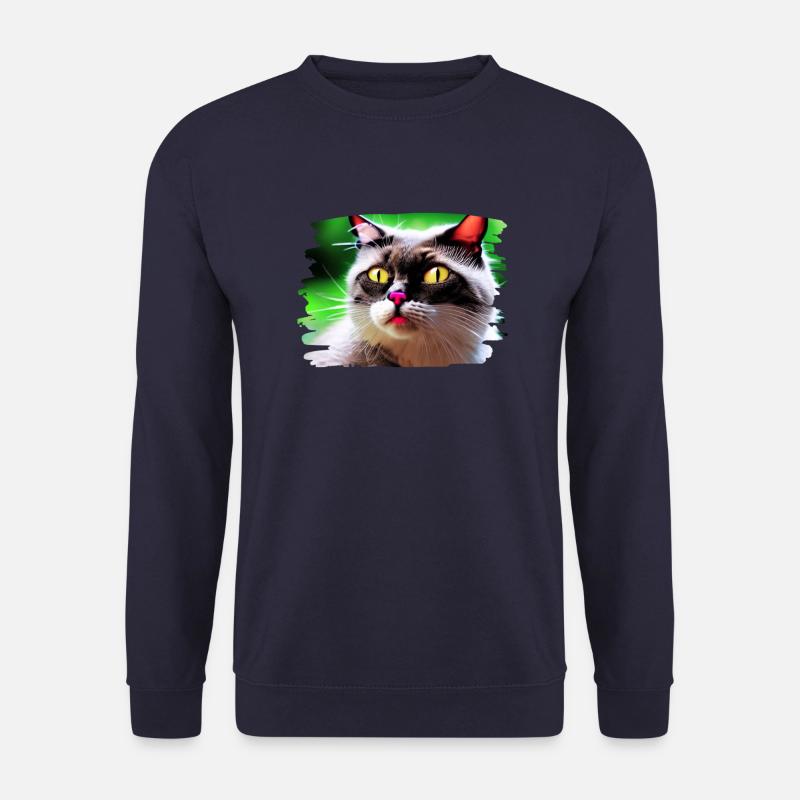 Cracy cat 4 - Unisex Pullover - Navy