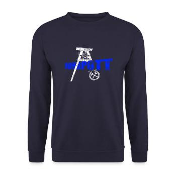 Ruhrpott Blau - Unisex Pullover - Navy - Vorne - Alina (178cm) & Michal (187cm)