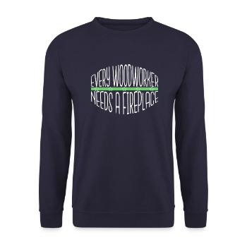 drôle citation contre-culture funky pride cool heureux - Sweat-shirt Unisexe - marine - Devant - Alina (178cm) & Michal (187cm)