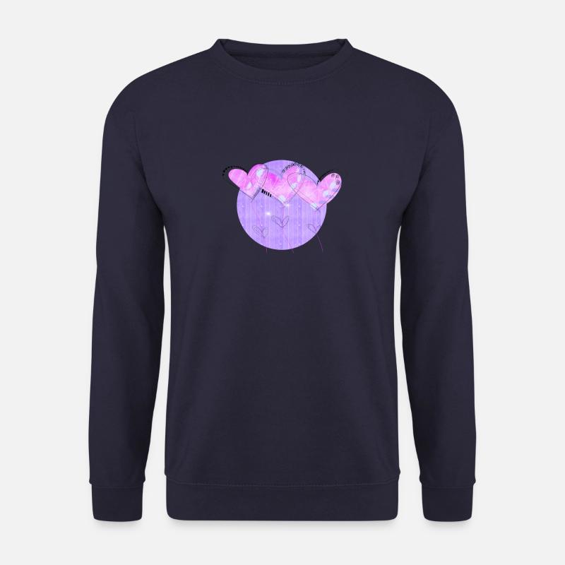 Dancing Hearts - Unisex Pullover - Navy