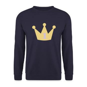 Premier anniversaire 1er anniversaire un 1 an - Sweat-shirt Unisexe - marine - Devant - Alina (178cm) & Michal (187cm)