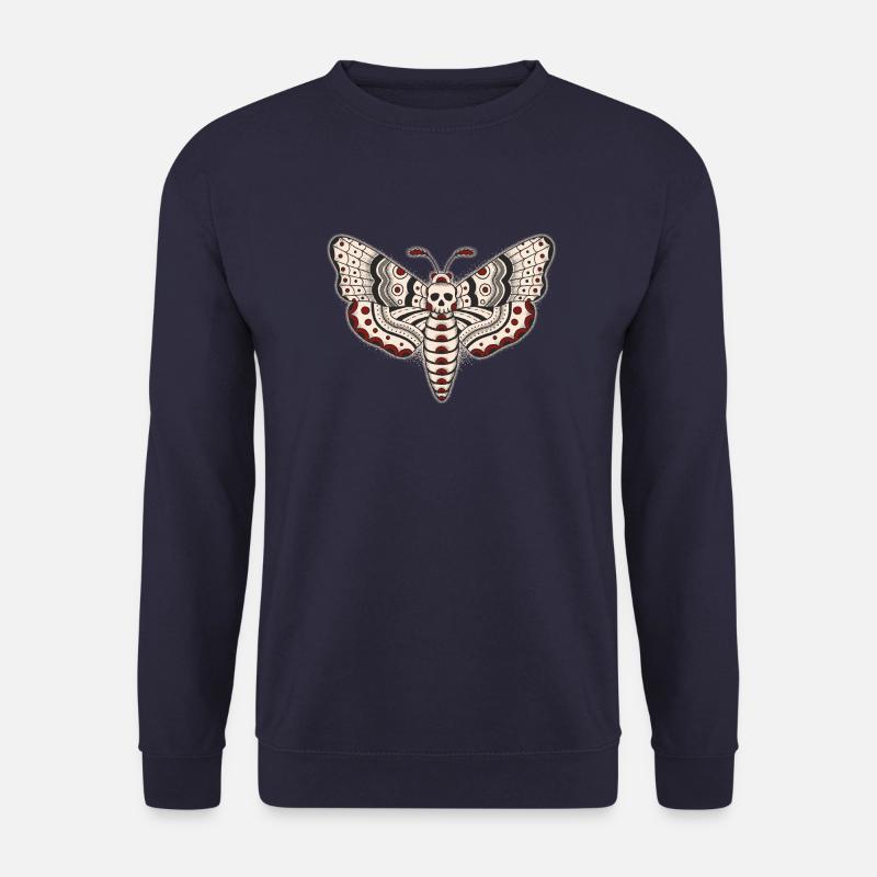 Death-Head-Moth-Dark - Unisex Pullover - Navy