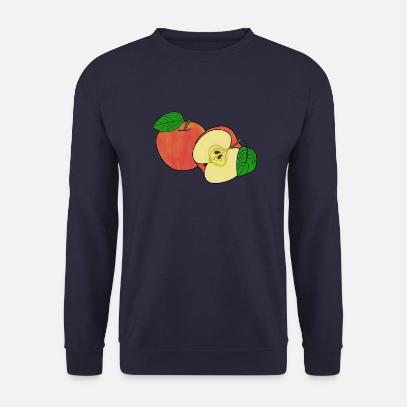 Ganzer und halber Apfel - Unisex Pullover - Navy