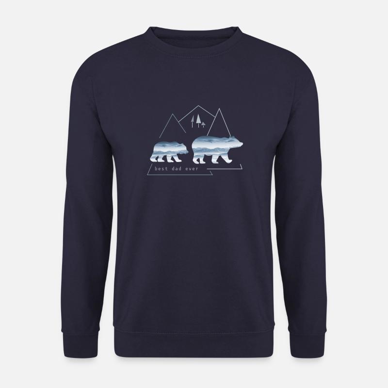 Best dad ever Bester Vater - Unisex Pullover - Navy