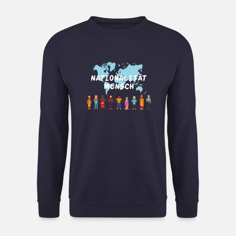 Nationalität mensch Geschenk Rassismus Toleranz - Unisex Pullover - Navy