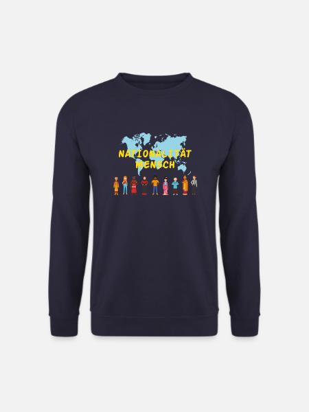 Nationalität mensch Geschenk Rassismus Toleranz - Unisex Pullover - Navy