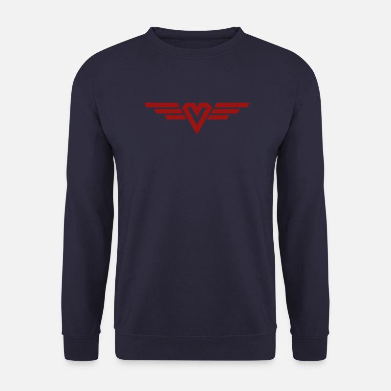 Super Mom - Herz und Flügel - Unisex Pullover - Navy