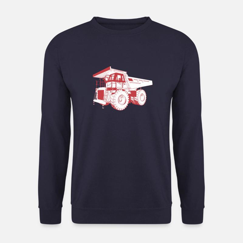 Riesiger Muldenkipper, LKW, Lastwagen - Unisex Pullover - Navy