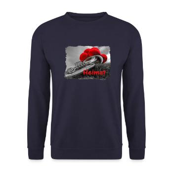 Die Tuba und ihre Heimat ART - Unisex Pullover - Navy - Vorne - Alina (178cm) & Michal (187cm)