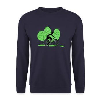 Radfahrer - Unisex Pullover - Navy - Vorne - Alina (178cm) & Michal (187cm)