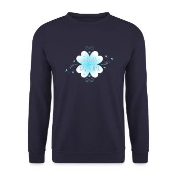 Baby Girl - Unisex Sweatshirt - navy - Front - Alina (178cm) & Michal (187cm)