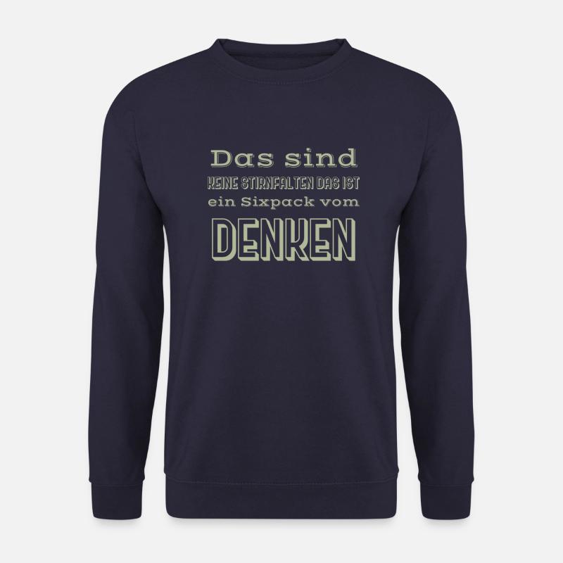 sixpack spruch - Unisex Pullover - Navy