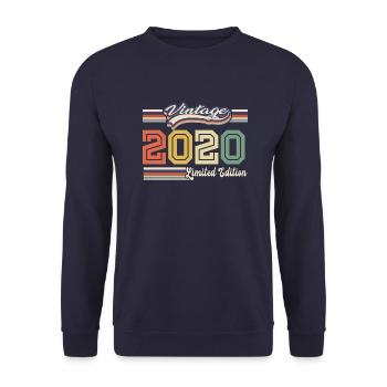 Awesome 2020 birthday gift since 2020 came - Unisex Sweatshirt - navy - Front - Alina (178cm) & Michal (187cm)