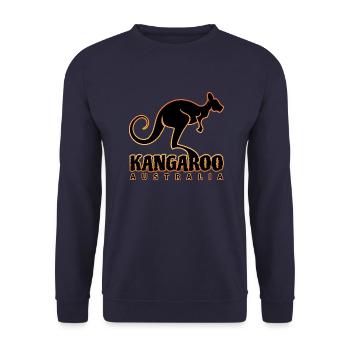 Kangaroo - AUSTRALIEN - Unisex Pullover - Navy - Vorne - Alina (178cm) & Michal (187cm)