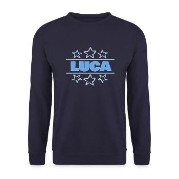 Étoiles Luca - Sweat-shirt Unisexe - marine - Devant - Alina (178cm) & Michal (187cm)
