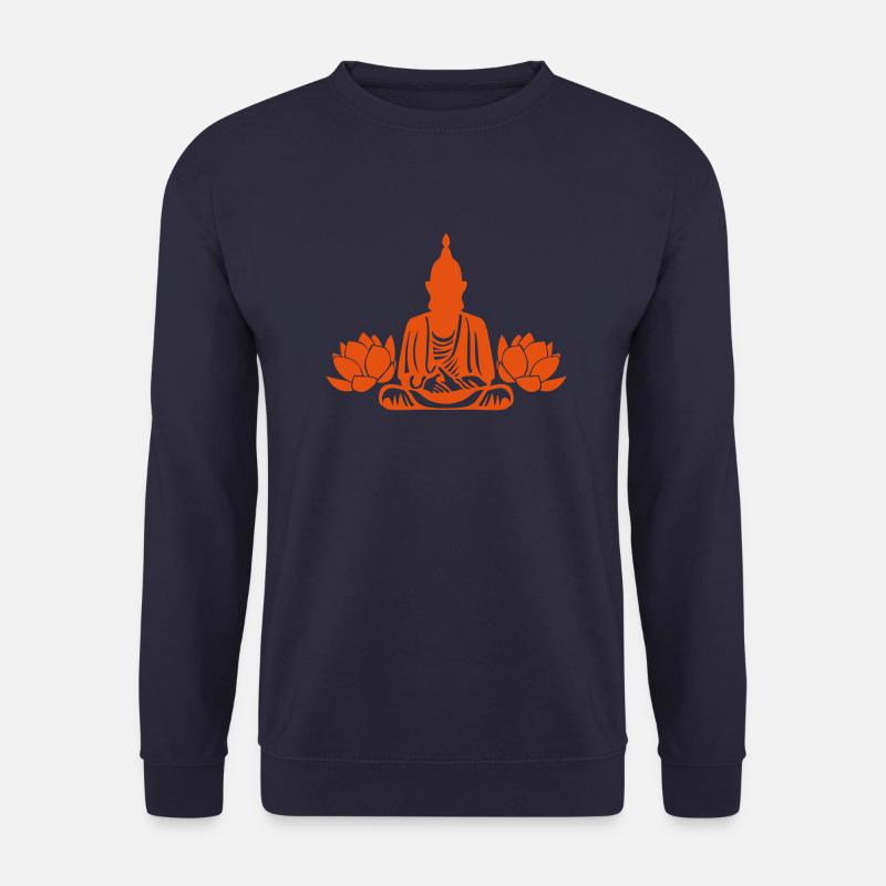 Buddha boudha lotus Blume - Unisex Pullover - Navy