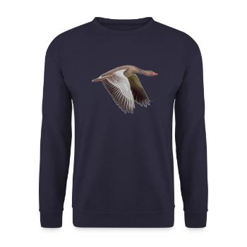 Oie - Sweat-shirt Unisexe - marine - Devant - Alina (178cm) & Michal (187cm)