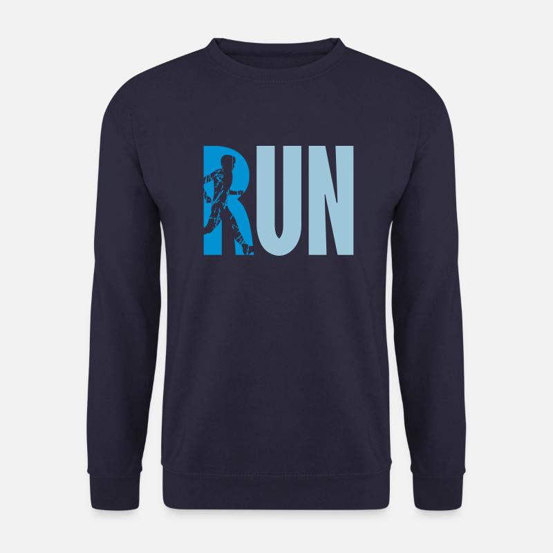 Logo Run Training - Unisex Pullover - Navy