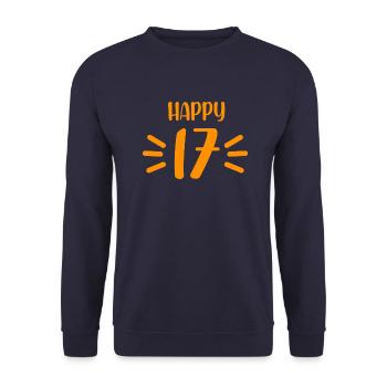 17e anniversaire - Sweat-shirt Unisexe - marine - Devant - Alina (178cm) & Michal (187cm)