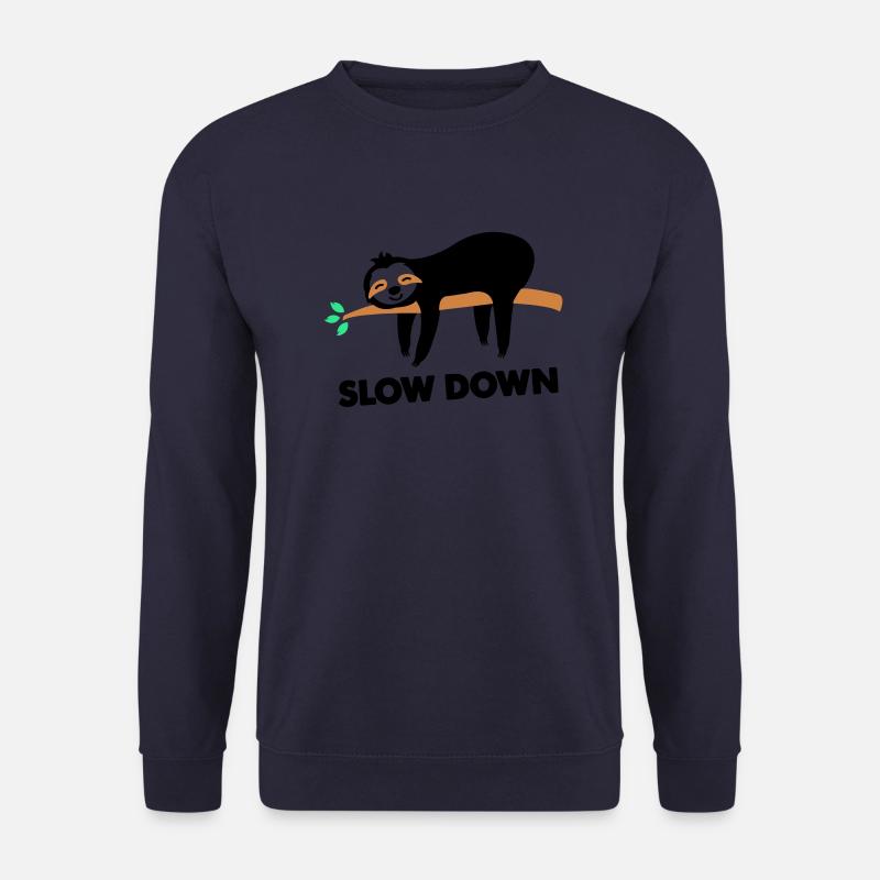 Sloth slow down - Unisex Sweatshirt - navy