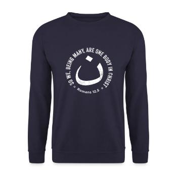 Nazarener - Unisex Pullover - Navy - Vorne - Alina (178cm) & Michal (187cm)