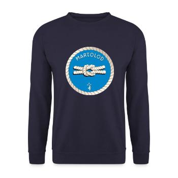 MARTELOD - LE MARIN BRETON - BREIZH - BZH - Sweat-shirt Unisexe - marine - Devant - Alina (178cm) & Michal (187cm)