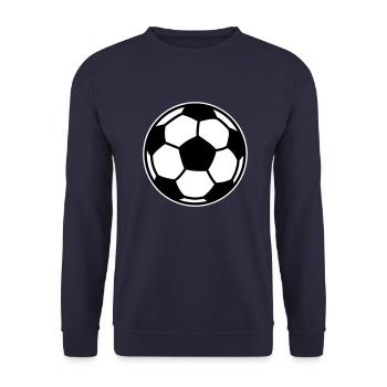 soccer football ball - Unisex Sweatshirt - navy - Front - Alina (178cm) & Michal (187cm)