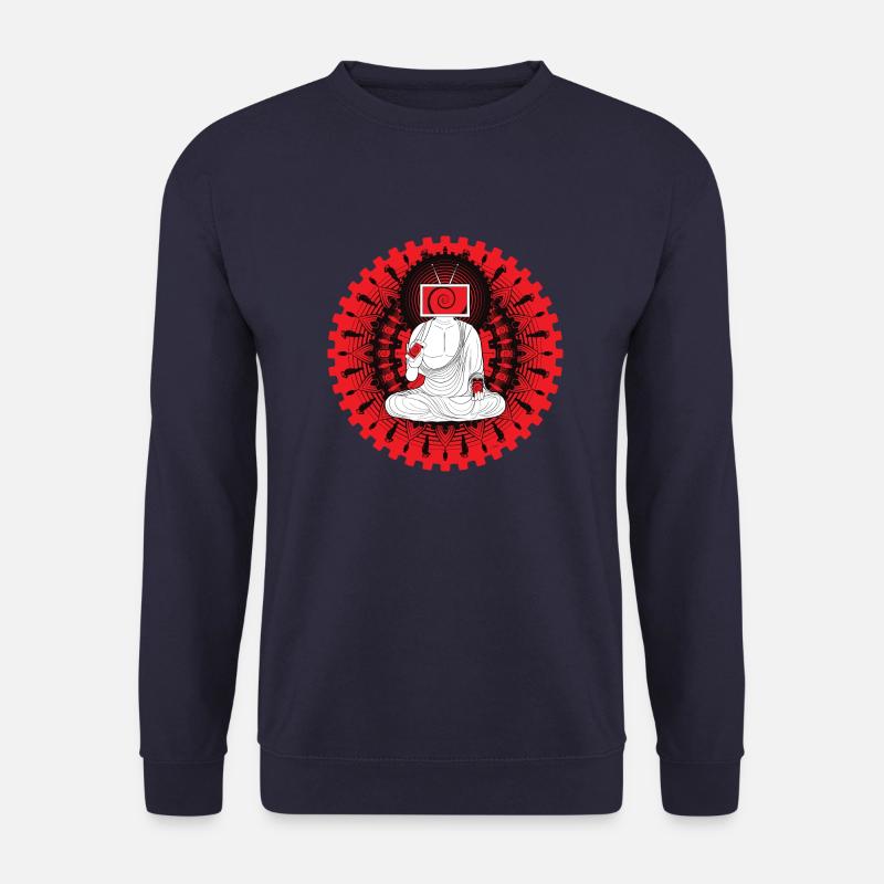 Manipulated Buddha - Unisex Pullover - Navy