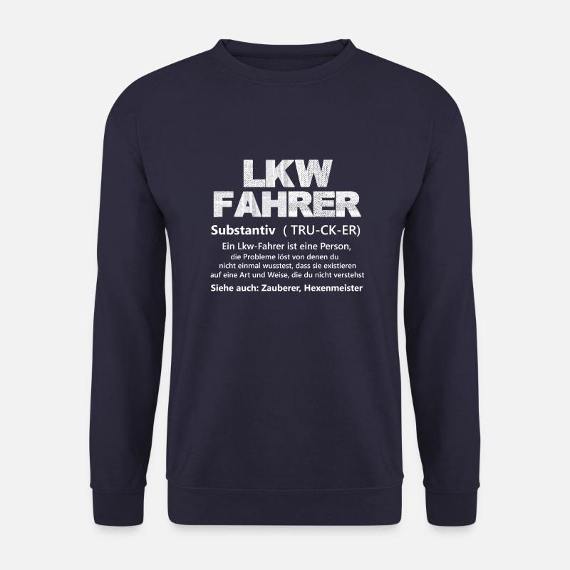 LKW Fahrer Substantiv - Unisex Pullover - Navy