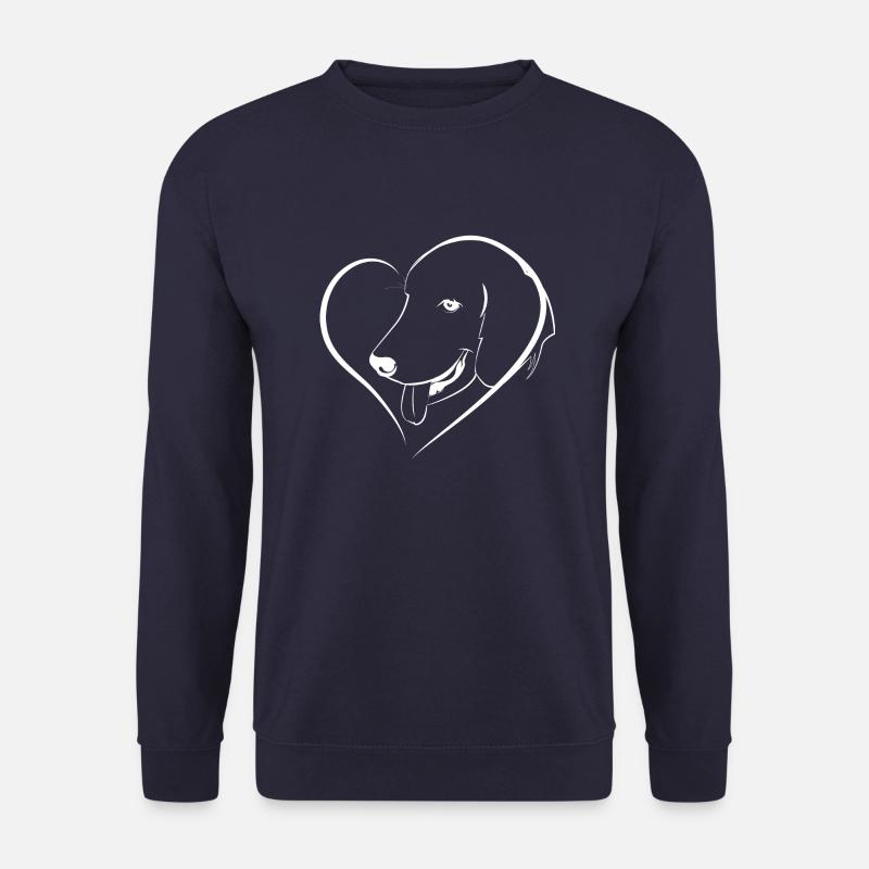 Hunde Herz - Unisex Pullover - Navy