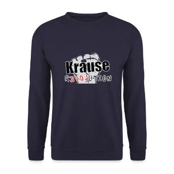 Krause Revolution - Unisex Pullover - Navy - Vorne - Alina (178cm) & Michal (187cm)
