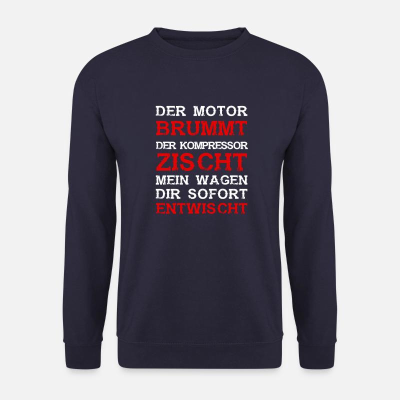 Motor Brummt Kompressor Zischt - Unisex Pullover - Navy