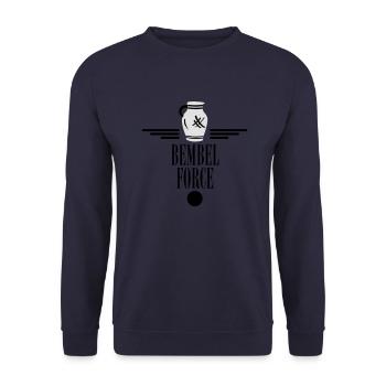 Bembel Force Frankfurt - Unisex Pullover - Navy - Vorne - Alina (178cm) & Michal (187cm)