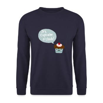 Cupcake - Unisex Pullover - Navy - Vorne - Alina (178cm) & Michal (187cm)