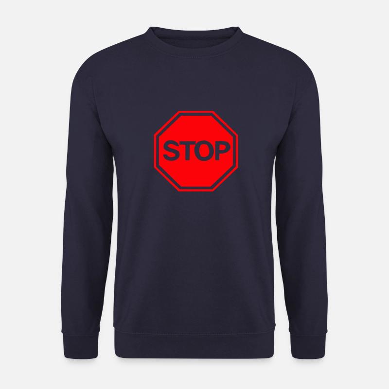 stop - Unisex Pullover - Navy