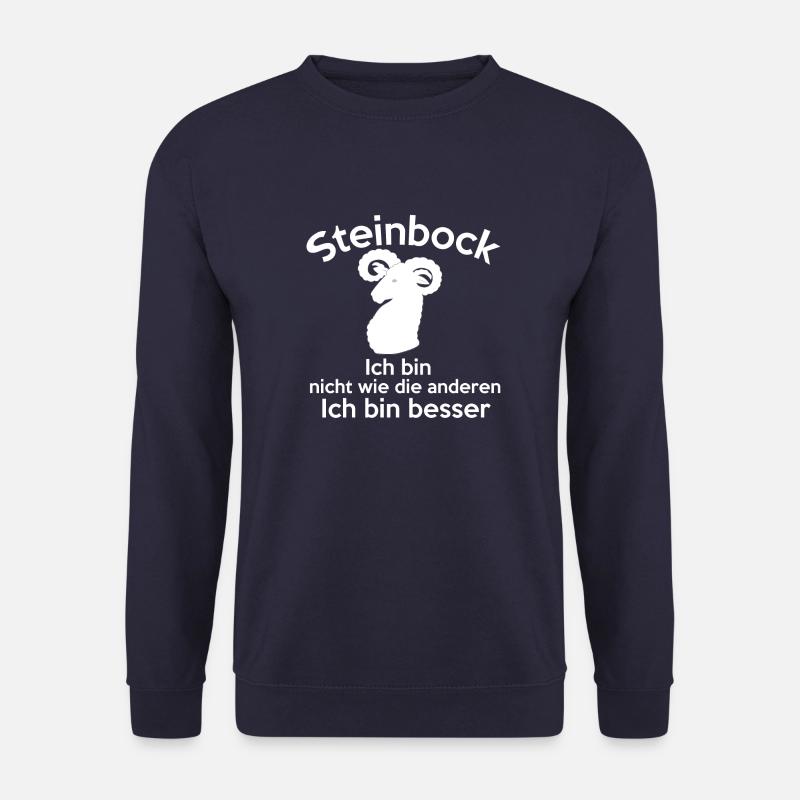 Steinbock Sternzeichen - Unisex Pullover - Navy