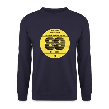 Vignette automobile 1989 - Sweat-shirt Unisexe - marine - Devant - Alina (178cm) & Michal (187cm)