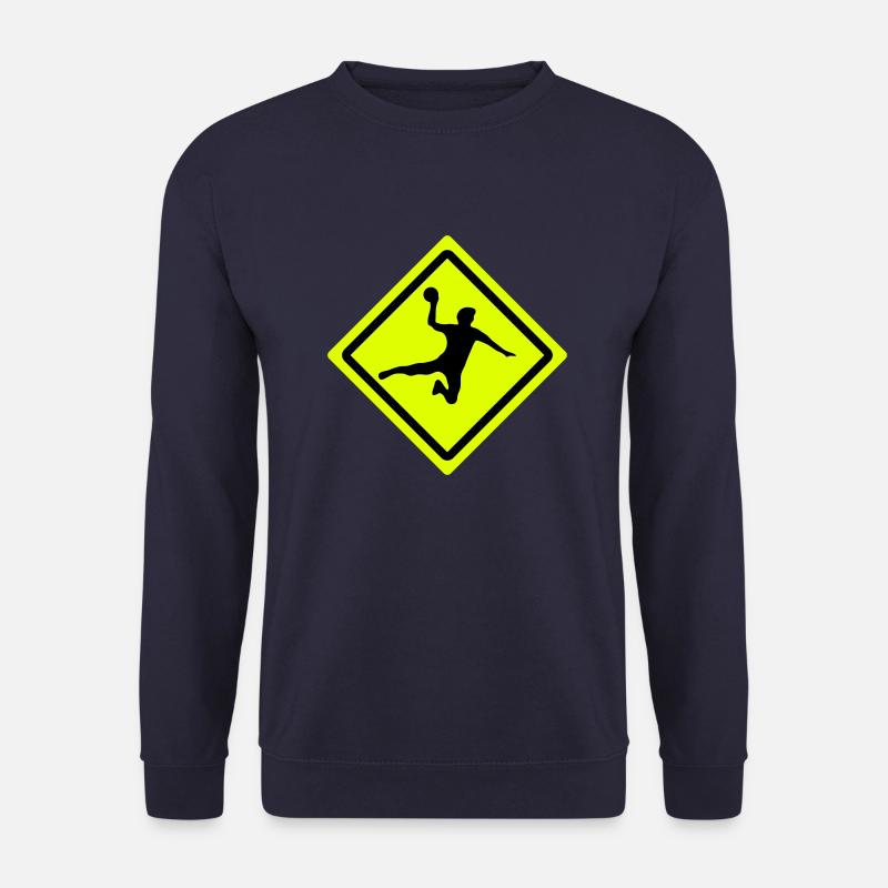 handball roadsign - Unisex Pullover - Navy