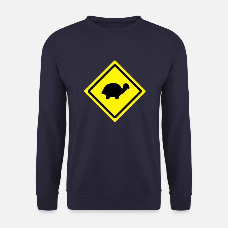 turtle roadsign - Unisex Sweatshirt - navy