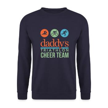 Triathlon Cheer Team - Unisex Pullover - Navy - Vorne - Alina (178cm) & Michal (187cm)