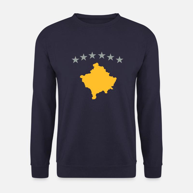Kosovo Flag - Unisex Pullover - Navy