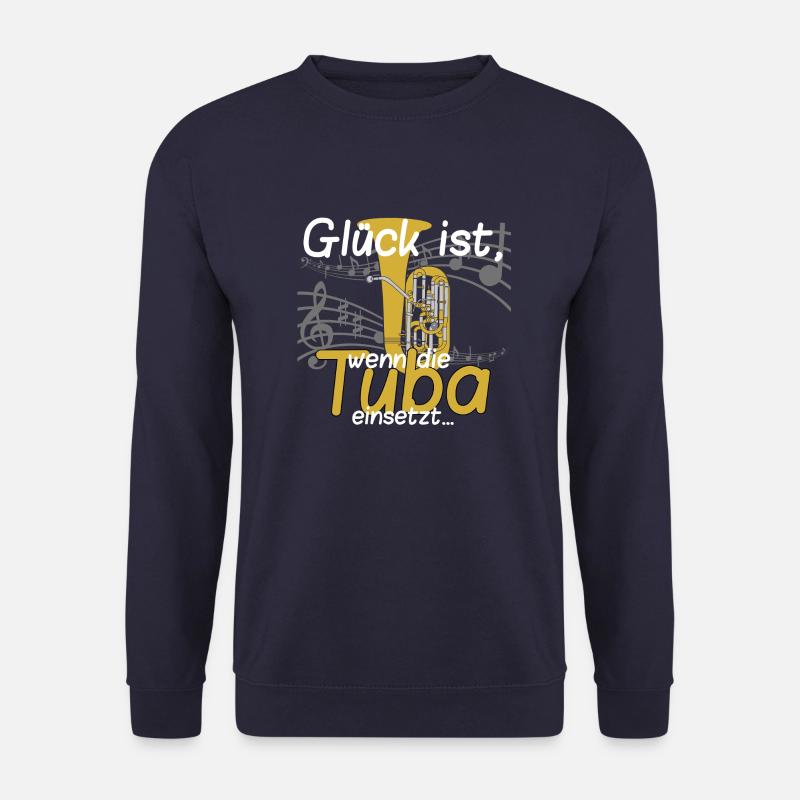 Glück ist_Tuba - Unisex Pullover - Navy