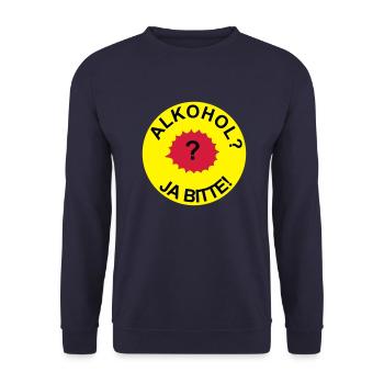 L'alcool oui s'il vous plaît! - Sweat-shirt Unisexe - marine - Devant - Alina (178cm) & Michal (187cm)