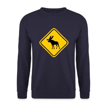Caribou - Unisex Pullover - Navy - Vorne - Alina (178cm) & Michal (187cm)