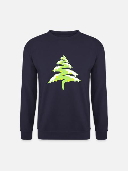 kontur lichter leuchten lichterkette schnee weihna - Unisex Pullover - Navy
