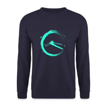 Rudern - Unisex Pullover - Navy - Vorne - Alina (178cm) & Michal (187cm)